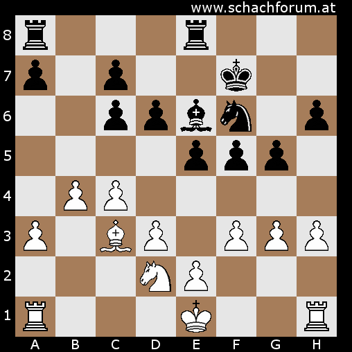 Brett 7, Essl - Kiechl, nach dem 16. Zug von Weiß