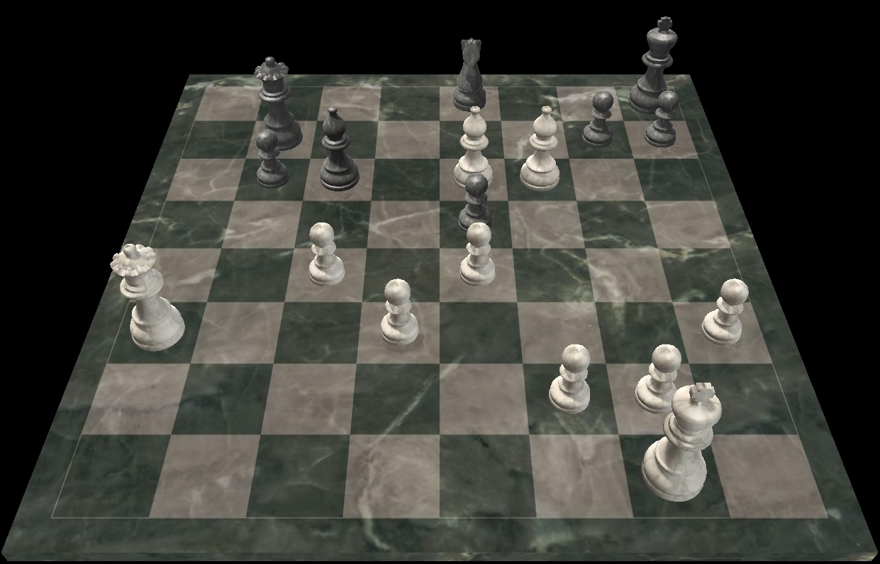 Stellung nach 29. Zug von Weiß.