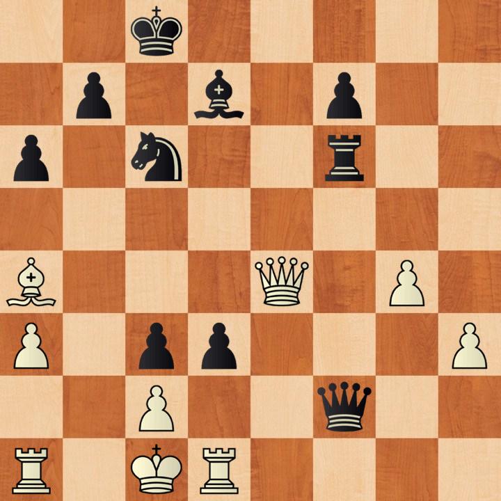 Thilo gegen Denis, vor dem 31. Zug von Schwarz